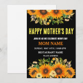 FEIERLICHE MAMA DER MUTTER EINLADUNG (Vorne/Hinten)