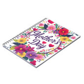 Feierliche Mama - glücklicher Muttertag Notizblock (Linke Seite)