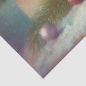 Feierliche Maus in Holiday Hut mit Cup Decoupage Seidenpapier (Ausschnitt)