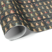 Feierliche mehrfarbige Weihnachtsglocke Geschenkpapier (Rolleneckpunkt)