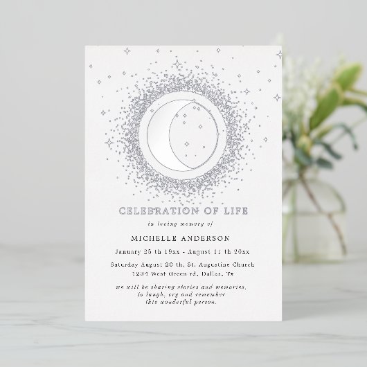 Feierliche Mitternachtsfeier Folieneinladung (Stehend vorne)