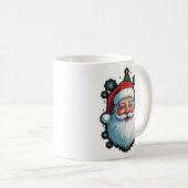 "Feierliche Mode: Santa, Snow & Christmas Tree Mag Kaffeetasse (VorderseiteRechts)