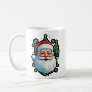 "Feierliche Mode: Santa, Snow & Christmas Tree Mag Kaffeetasse
