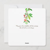 Feierliche Moderne Angel Afroamerikanerin Feiertagskarte (Rückseite)