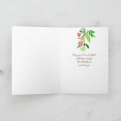 Feierliche Moderne Rothaarige Volksfeier Angel Wei Karte (Innenseite)