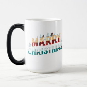 Feierliche Morphing Tasse 15 oz - "Frohe Weihnacht