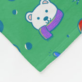 Feierliche Muster Fleecedecke (Ecke)