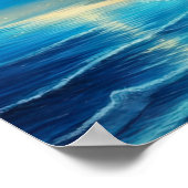 Feierliche Nacht am tropischen Strand Poster (Ecke)