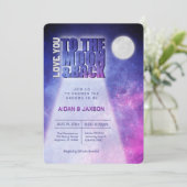 Feierliche Nacht Liebe Sie zum Polterabend Einladung (Stehend Vorderseite)