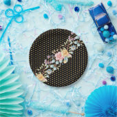 Feierliche Nachtblüten Pappteller (Party)