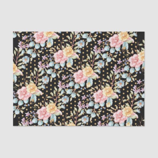 Feierliche Nachtblüten Seidenpapier (Vorderseite)