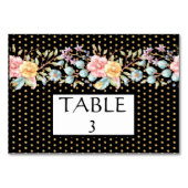 Feierliche Nachtblüten Tischnummer (Vorderseite)