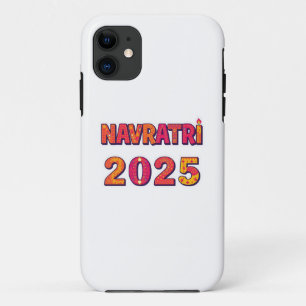 Feierliche "NAVRATRI 2025" Farbige Typografie Case-Mate iPhone Hülle