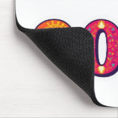 Feierliche "NAVRATRI 2025" Farbige Typografie Mousepad (Ecke)