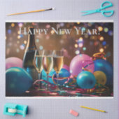 Feierliche Neujahrsfeier - angepasster Text Seidenpapier (Basteln)