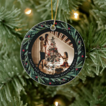 Feierliche Neujahrsfeier Blätter Berries Pic