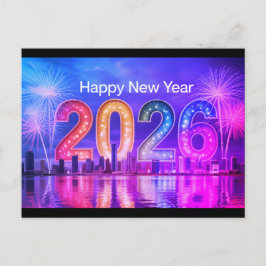 Feierliche Neujahrskarte Feiertagspostkarte