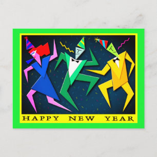 Feierliche Neujahrskarte Feiertagspostkarte
