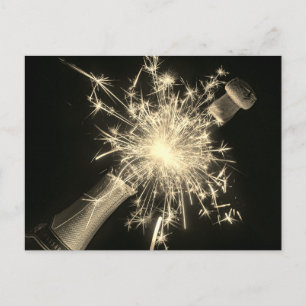 Feierliche Neujahrskarte Feiertagspostkarte