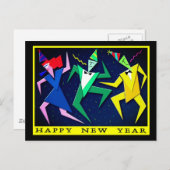 Feierliche Neujahrskarte Feiertagspostkarte (Vorne/Hinten)