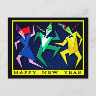 Feierliche Neujahrskarte Feiertagspostkarte