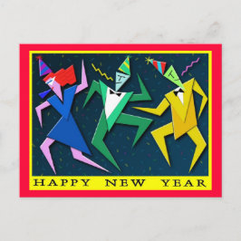 Feierliche Neujahrskarte Feiertagspostkarte