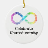 Feierliche Neurovielfalt Keramik Ornament (Vorne)