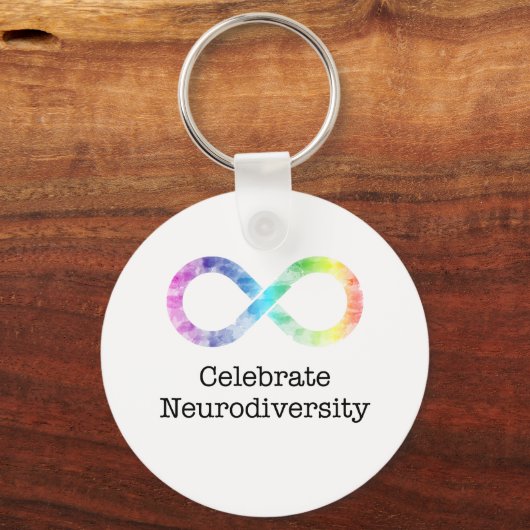 Feierliche Neurovielfalt Schlüsselanhänger (Vorderseite)