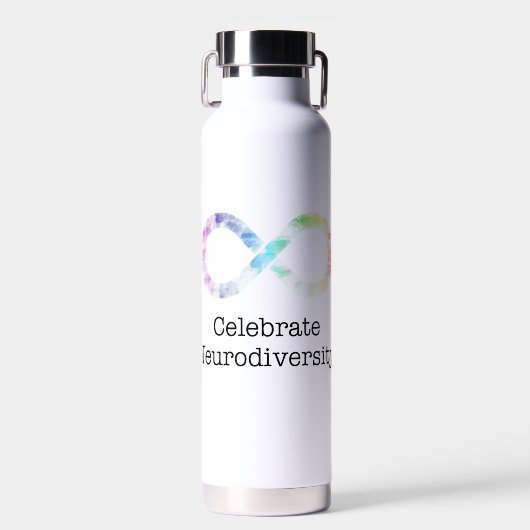 Feierliche Neurovielfalt Trinkflasche (Vorne)