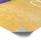 Feierliche Orange Weihnachten Niedlicher Kaffee Ka Poster (Ecke)