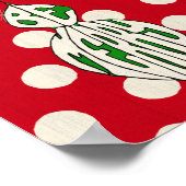 Feierliche Ornament sei fröhlich Poster (Ecke)