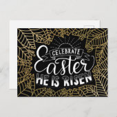 Feierliche Osteraufstehung Postkarte (Vorne/Hinten)