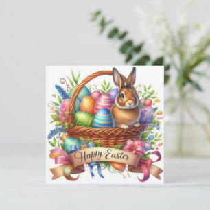 Feierliche Osterfeier Sonnige Illustration Feiertagskarte