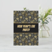 Feierliche Party Einladung zum Jahreswechsel (Stehend Vorderseite)