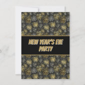 Feierliche Party Einladung zum Jahreswechsel (Vorderseite)