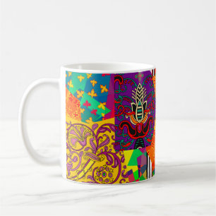 Feierliche Patchwork in indianisch, türkisch, ital Kaffeetasse