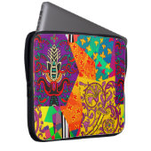 Feierliche Patchwork in indianisch, türkisch, ital Laptopschutzhülle (Vorne Rechts)
