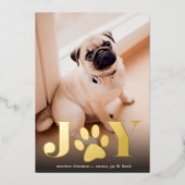 Feierliche Paws | FOTO Folien Feiertagskarte (Vorderseite)