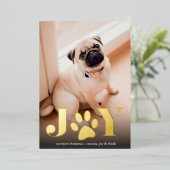 Feierliche Paws | FOTO Folien Feiertagskarte (Stehend vorne)