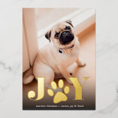 Feierliche Paws | FOTO Folien Feiertagskarte (Vorderseite)