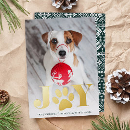 Feierliche Paws | FOTO Folien Feiertagskarte