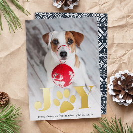 Feierliche Paws | FOTO Folien Feiertagskarte