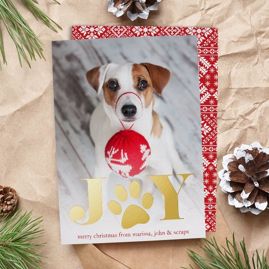 Feierliche Paws | FOTO Folien Feiertagskarte