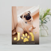 Feierliche Paws | FOTO Folien Feiertagskarte (Stehend vorne)