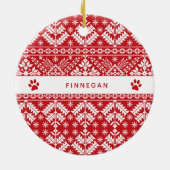 Feierliche Paws | FOTO Keramikornament (Hinten)