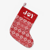 Feierliche Paws | Haustier Kleiner Weihnachtsstrumpf (Vorderansicht (hängend))