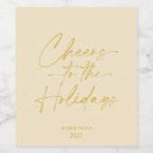 Feierliche Personalisierte Weinflasche Weinetikett (Einzelnes Label)