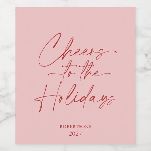 Feierliche Personalisierte Weinflasche Weinetikett (Einzelnes Label)