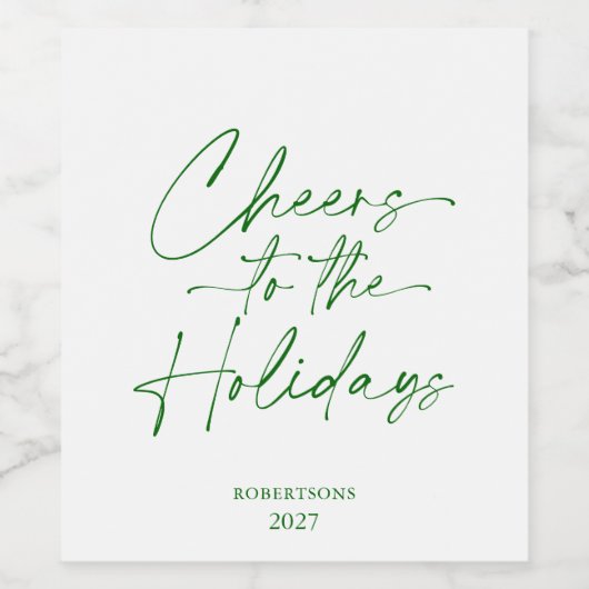 Feierliche Personalisierte Weinflasche Weinetikett (Einzelnes Label)