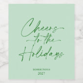 Feierliche Personalisierte Weinflasche Weinetikett (Einzelnes Label)